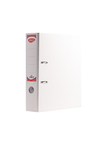 BP175W-25,Biblioraft plastifiat 75 mm Alb DACO - Set 25