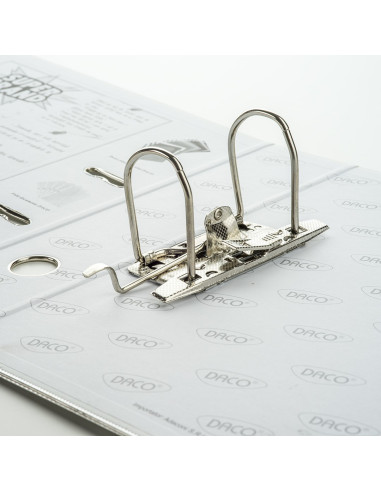 BP175W-25,Biblioraft plastifiat 75 mm Alb DACO - Set 25