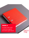 BP150P-25,Biblioraft plastifiat 50 mm Portocaliu DACO - Set 25