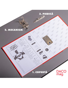BP175RZ-25,Biblioraft plastifiat 75 mm Roz DACO - Set 25 2