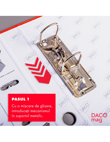BP150T-25,Biblioraft plastifiat 50 mm Turcoaz DACO - Set 25