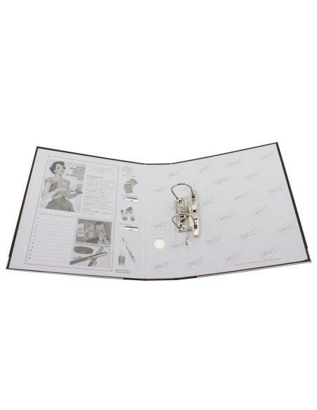 BP175A-25,Biblioraft plastifiat 75 mm Albastru DACO - Set 25