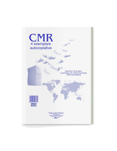 CMR4EXAA,CMR 4 exemplare autocopiativ 50 seturi/carnet 200 file