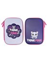 Penar neechipat 3D S-COOL SC3307, 1 fermoar, 22.5 x 15.5 x 6 cm, Motiv Think pink