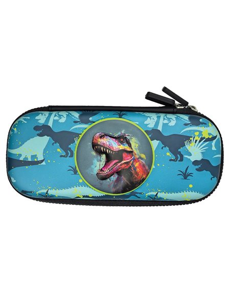 Penar neechipat tip etui 3D S-COOL SC3315, 1 fermoar, Motiv dinozaur