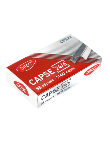 CP924-10,Capse 24/6 Capsare 25 coli DACO - Set 10