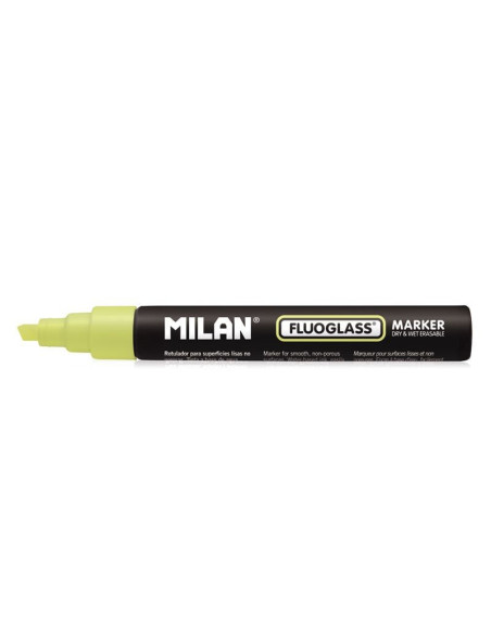 591292012-12,Marker pentru sticla Fluoglass Galben MILAN - Set 12