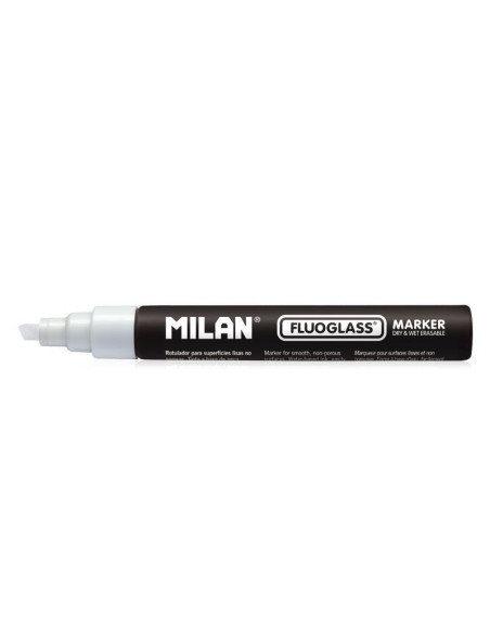 591291012-12,Marker pentru sticla Fluoglass Alb MILAN - Set 12