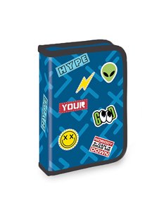 Penar echipat cu 1 fermoar si 2 extensii S-COOL SC3273, 32 piese, Sticker