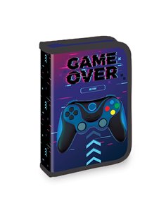 Penar echipat cu 1 fermoar si 2 extensii S-COOL SC3270, 32 piese, Game over