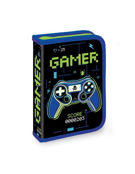 Penar echipat cu 1 fermoar si 2 extensii S-COOL SC3272, 32 piese, Gamer