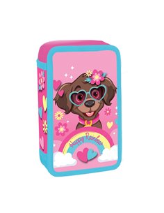 Penar echipat cu 2 fermoare S-COOL SC3277, 29 piese, Happy Rainbow