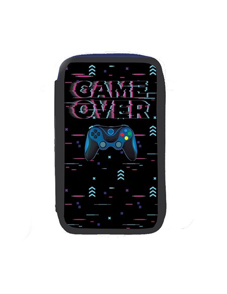 Penar echipat cu 2 fermoare S-COOL SC3281, 29 piese, Game over