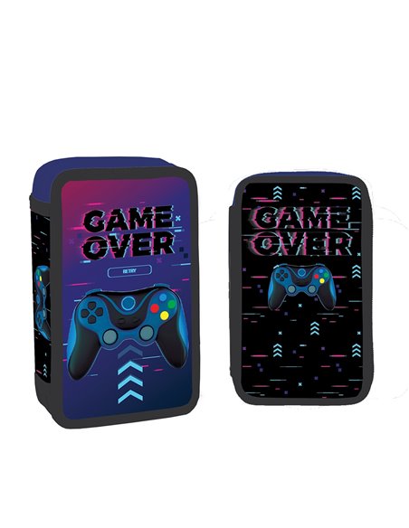 Penar echipat cu 2 fermoare S-COOL SC3281, 29 piese, Game over