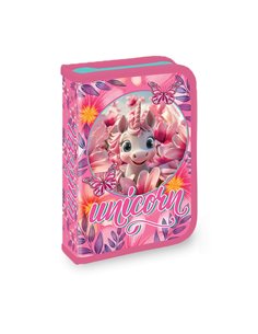 Penar echipat cu 1 fermoar si 2 extensii YOLLO YL136, 30 piese, Unicorn
