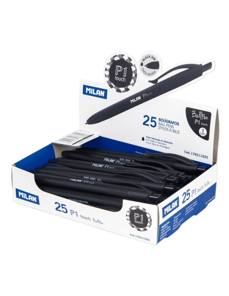 176511925-25,Pix Touch 1 mm Negru MILAN - Set 25