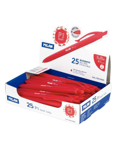 176512925-25,Pix Touch 1 mm Rosu MILAN - Set 25