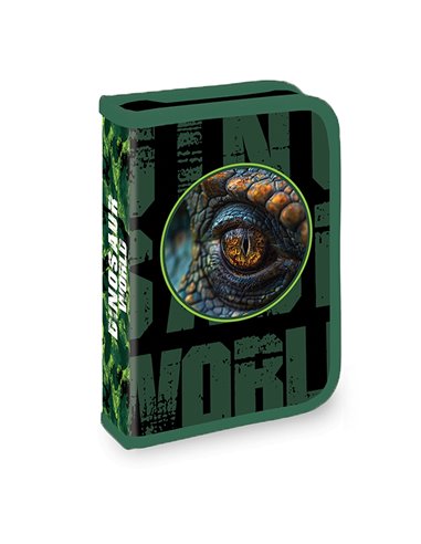 Penar echipat cu 1 fermoar si 2 extensii YOLLO YL141, 30 piese, Dinosaur World 