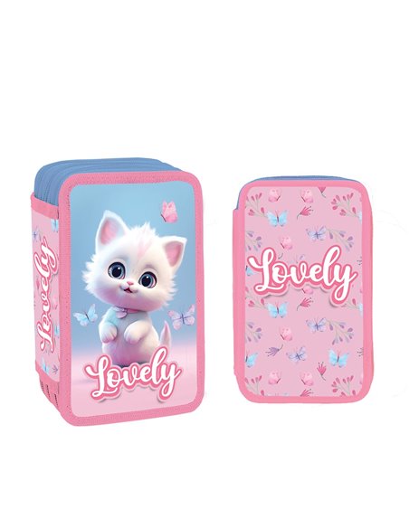 Penar echipat cu 3 fermoare YOLLO YL145, 38 piese, Lovely
