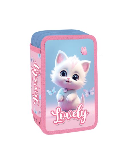 Penar echipat cu 3 fermoare YOLLO YL145, 38 piese, Lovely