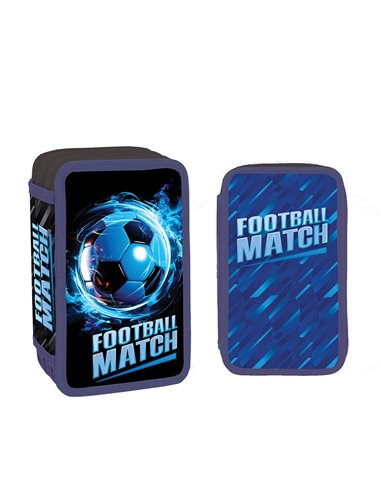 Penar echipat cu 3 fermoare YOLLO YL150, 38 piese, Football Match