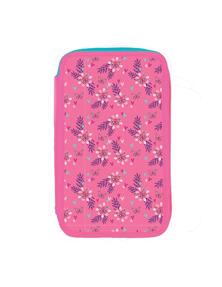 Penar echipat cu 3 fermoare YOLLO YL144, 38 piese, Unicorn
