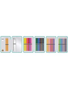 Penar echipat cu 3 fermoare YOLLO YL145, 38 piese, Lovely 2