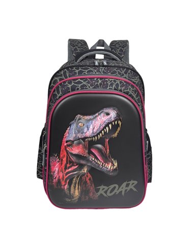 Ghiozdan scoala 3D ergonomic S-COOL SC3327, 43 x 30 x 22 cm, Motiv Roar