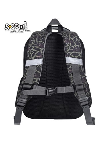 Ghiozdan scoala 3D ergonomic S-COOL SC3327, 43 x 30 x 22 cm, Motiv Roar