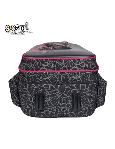 Ghiozdan scoala 3D ergonomic S-COOL SC3327, 43 x 30 x 22 cm, Motiv Roar