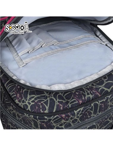 Ghiozdan scoala 3D ergonomic S-COOL SC3327, 43 x 30 x 22 cm, Motiv Roar
