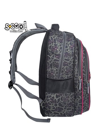 Ghiozdan scoala 3D ergonomic S-COOL SC3327, 43 x 30 x 22 cm, Motiv Roar