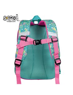 Ghiozdan scoala 3D ergonomic S-COOL SC3324, 43 x 30 x 22 cm, Motiv Let's go for a ride 2
