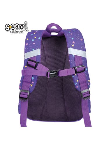 Ghiozdan scoala 3D ergonomic S-COOL SC3372, 43 x 30 x 22 cm, Motiv Magical unicorn