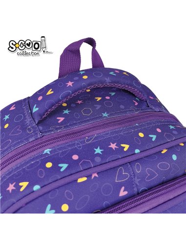Ghiozdan scoala 3D ergonomic S-COOL SC3372, 43 x 30 x 22 cm, Motiv Magical unicorn