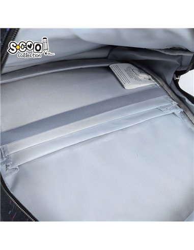 Ghiozdan scoala 3D ergonomic S-COOL SC3326, 43 x 30 x 22 cm, Motiv Game over