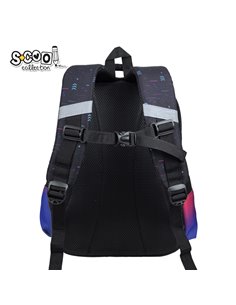 Ghiozdan scoala 3D ergonomic S-COOL SC3326, 43 x 30 x 22 cm, Motiv Game over 2