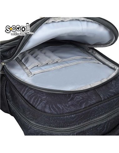 Ghiozdan scoala 3D ergonomic S-COOL SC3373, 43 x 30 x 22 cm, Motiv Play on