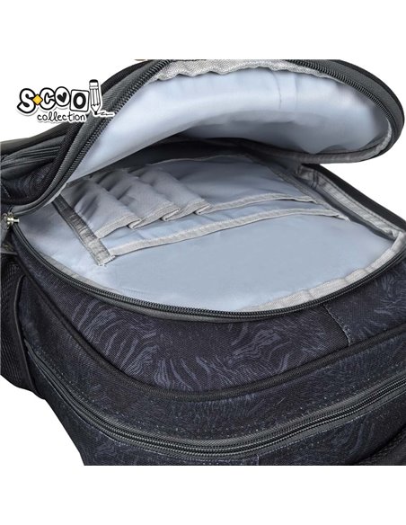 Ghiozdan scoala 3D ergonomic S-COOL SC3373, 43 x 30 x 22 cm, Motiv Play on