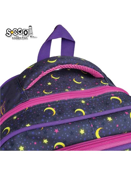 Ghiozdan scoala 3D ergonomic S-COOL SC3322, 42 x 30 x 22 cm, Motiv Believe in magic