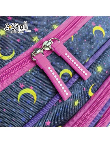 Ghiozdan scoala 3D ergonomic S-COOL SC3322, 42 x 30 x 22 cm, Motiv Believe in magic