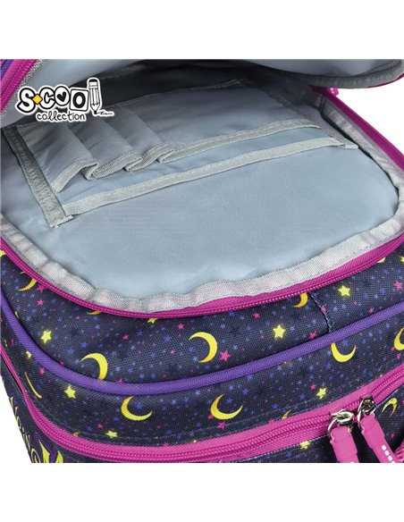 Ghiozdan scoala 3D ergonomic S-COOL SC3322, 42 x 30 x 22 cm, Motiv Believe in magic