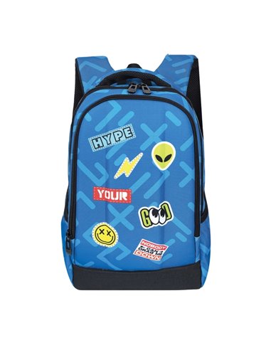 Ghiozdan scoala ergonomic S-COOL SC3321, 40 x 29 x 14 cm, Motiv Sticker