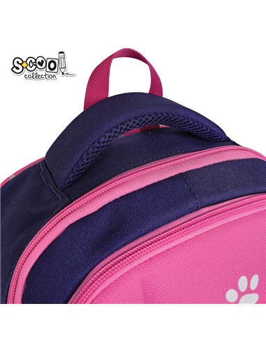 Ghiozdan scoala ergonomic S-COOL SC3370, 40 x 29 x 14 cm, Motiv Think pink