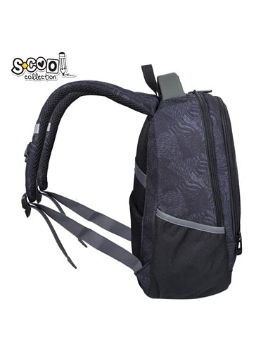 Ghiozdan scoala ergonomic S-COOL SC3320, 40 x 29 x 14 cm, Motiv Play on