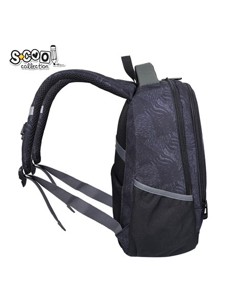 Ghiozdan scoala ergonomic S-COOL SC3320, 40 x 29 x 14 cm, Motiv Play on