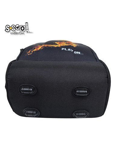 Ghiozdan scoala ergonomic S-COOL SC3320, 40 x 29 x 14 cm, Motiv Play on
