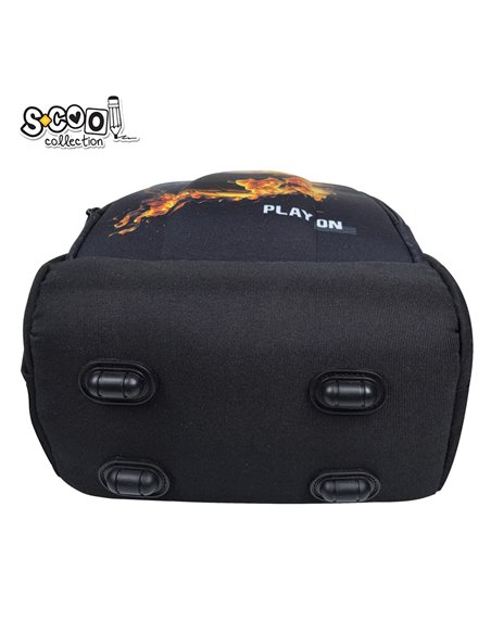 Ghiozdan scoala ergonomic S-COOL SC3320, 40 x 29 x 14 cm, Motiv Play on