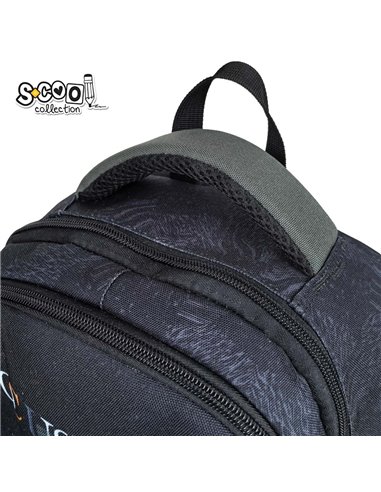 Ghiozdan scoala ergonomic S-COOL SC3320, 40 x 29 x 14 cm, Motiv Play on