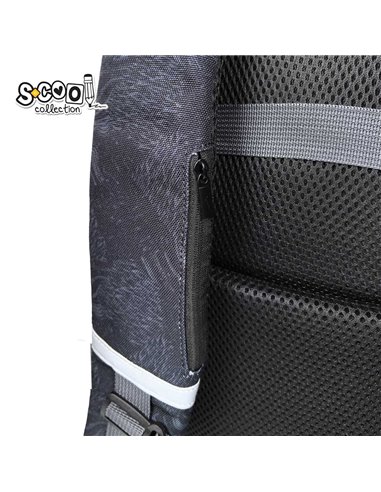 Ghiozdan scoala ergonomic S-COOL SC3320, 40 x 29 x 14 cm, Motiv Play on